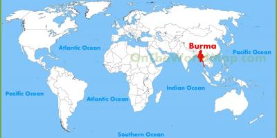 בורמה מיקום על המפה
