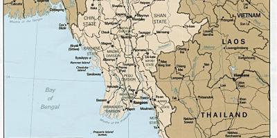 בורמה יאנגון מפה